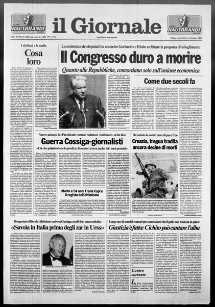 Il giornale : quotidiano del mattino